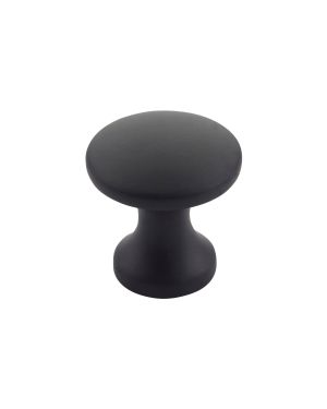 Click Here To Enlarge This Photo Of TDFK24-MB - Zoo Hardware Round Cabinet knob 24mm Dia&period; Matt Black Finish