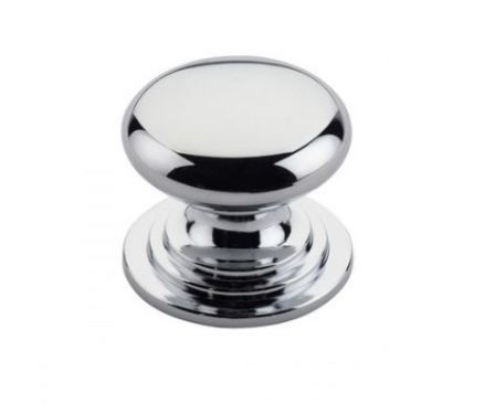 Click Here To Enlarge This Photo Of TDFK37-CP - Zoo Hardware Round Cabinet knob 37mm Dia&period; Polished Chrome Finish