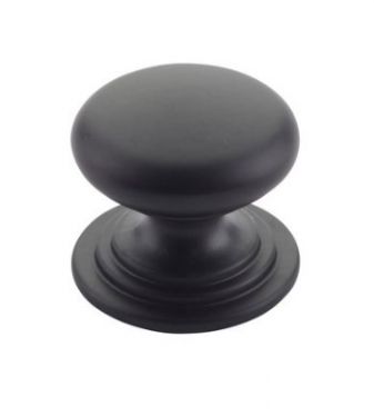 Click Here To Enlarge This Photo Of TDFK37-MB - Zoo Hardware Round Cabinet knob 37mm Dia&period; Matt Black Finish