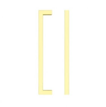 Click Here To Enlarge This Photo Of TDFPS-160-BG - Zoo Hardware Square Block Cabinet Pull Handle 160mm c&sol;c Brushed Gold Finish