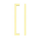 TDFPS-160-BG - Zoo Hardware Square Block Cabinet Pull Handle 160mm c&sol;c Brushed Gold Finish