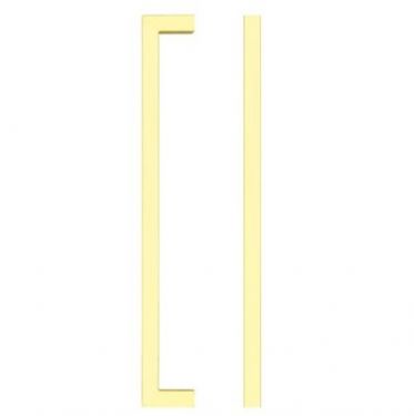 Click Here To Enlarge This Photo Of TDFPS-192-BG - Zoo Hardware Square Block Cabinet Pull Handle 192mm c&sol;c Brushed Gold Finish