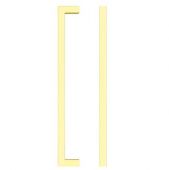 TDFPS-192-BG - Zoo Hardware Square Block Cabinet Pull Handle 192mm c&sol;c Brushed Gold Finish