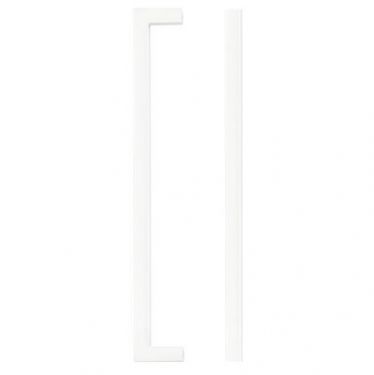 Click Here To Enlarge This Photo Of TDFPS-192-MW - Zoo Hardware Square Block Cabinet Pull Handle 192mm c&sol;c Matt White Finish