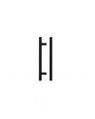 TDFPT-128-188MB - Zoo Hardware T Bar Cabinet Handle 128mm c&sol;c &lpar;188mm Overall Length&rpar; Matt Black Finish