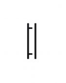 TDFPT-160-220MB - Zoo Hardware T Bar Cabinet Handle 160mm c&sol;c &lpar;220mm Overall Length&rpar; Matt Black Finish