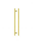 TDFPT-256-316BG - Zoo Hardware T Bar Cabinet Handle 256mm c&sol;c &lpar;316mm Overall Length&rpar; Brushed Gold Finish