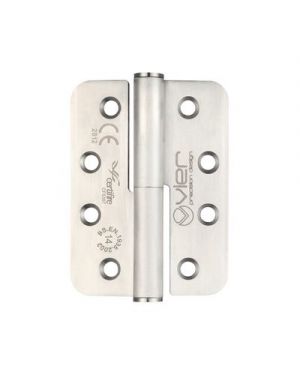 Click Here To Enlarge This Photo Of VLH-L243-14-R - Zoo Hardware Vier Grade 14 CE Fire Rated Lift Off Hinges &lpar;Left Hand&rpar; 102x 76 x 3&period;4mm &lpar;Radius&rpar; Satin Stainless Steel