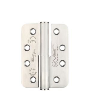 Click Here To Enlarge This Photo Of VLH-R243-14-R - Zoo Hardware Vier Grade 14 CE Fire Rated Lift Off Hinges &lpar;Right Hand&rpar; 102x 76 x 3&period;4mm &lpar;Radius&rpar; Satin Stainless Steel