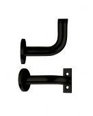 ZAS45-PCB - Zoo Hardware Handrail Bracket &lpar;82mm Projection&rpar; Powder Coated Black