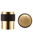 ZAS85-FSB - Zoo Hardware Floor Mounted Round Collared Door Stop with Flat Top &lpar;35mm dia&rpar; Favo Satin Brass