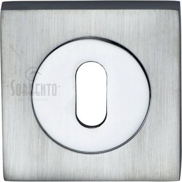 Click Here To Enlarge This Photo Of SC-SQ0191-AP M&period;Marcus Sorrento Keyhole Square Escutcheon Apollo Finish