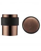 ZAS85-PVDBZ - Zoo Hardware Floor Mounted Round Collared Door Stop with Flat Top &lpar;35mm dia&rpar; PVD Bronze