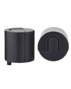 Click Here To Enlarge This Photo Of ZAS86-PCB - Zoo Hardware Large Round Floor Mounted Door Stop &lpar;40mm dia&rpar; Powder Coated Black