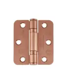 ZHSS7667R-PVDBZ - Zoo Hardware Grade 11 CE Fire Rated Ball Bearing Hinges &lpar;Radius&rpar; 76 x 67 x 2&period;5mm - PVD Bronze