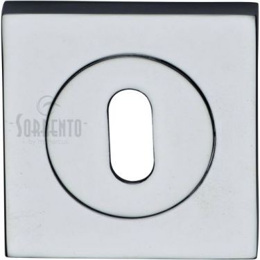 Click Here To Enlarge This Photo Of SC-SQ0191-PC M&period;Marcus Sorrento Keyhole Square Escutcheon Polished Chrome Finish
