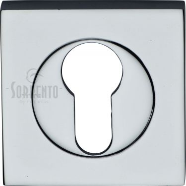 Click Here To Enlarge This Photo Of SC-SQ0192-PC M&period;Marcus Sorrento Euro Square Escutcheon Polished Chrome Finish