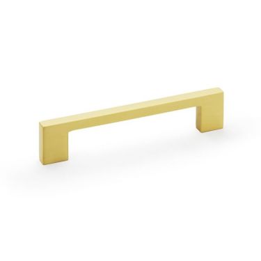 Click Here To Enlarge This Photo Of AW837-128-SB - Alexander & Wilks Marco Cupboard Pull Handle - Satin Brass - 128mm