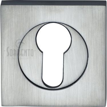 Click Here To Enlarge This Photo Of SC-SQ0192-SC M&period;Marcus Sorrento Euro Square Escutcheon Satin Chrome Finish