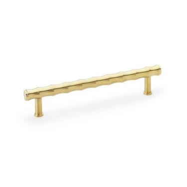 Click Here To Enlarge This Photo Of AW809B-160-SBPVD - Alexander & Wilks Crispin Bamboo T-bar Cupboard Pull Handle - Satin Brass PVD
