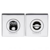 SC-SQ0195-PC M&period;Marcus Sorrento Square Thumbturn & Emergency Release Polished Chrome Finish