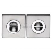 SC-SQ0195-SC M&period;Marcus Sorrento Square Thumbturn & Emergency Release Satin Chrome Finish