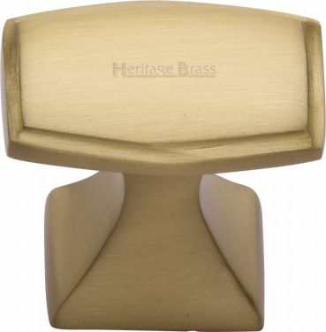 Click Here To Enlarge This Photo Of C0333 32-SB Heritage Brass Cabinet Knob Deco Design 32mm Satin Brass Finish