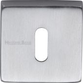 SQ5002-SC Heritage Brass Square Key Escutcheon Satin Chrome Finish