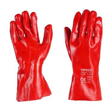 Click Here To Enlarge This Photo Of TIMCO - 770333 - PVC Gauntlets - PVC Coated Cotton Interlock &lpar;XL&rpar;