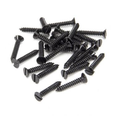 Click Here To Enlarge This Photo Of From the Anvil Black Countersunk Slotted Screws &lpar;25&rpar;