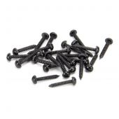 From the Anvil Black Round Head Slotted Screws &lpar;25&rpar;