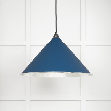 Click Here To Enlarge This Photo Of 45433U From The Anvil Hammered Nickel Hockley Pendant in Upstream Hammered Nickel