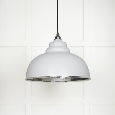 Click Here To Enlarge This Photo Of 45472F From The Anvil Hammered Nickel Harborne Pendant in Flock Hammered Nickel