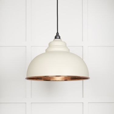 Click Here To Enlarge This Photo Of 49501STE From The Anvil Smooth Copper Harborne Pendant in Teasel Smooth Copper