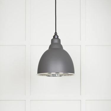 Click Here To Enlarge This Photo Of 49504BL From The Anvil Smooth Nickel Brindley Pendant in Bluff Smooth Nickel