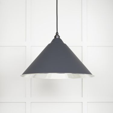 Click Here To Enlarge This Photo Of 49506SL From The Anvil Smooth Nickel Hockley Pendant in Slate Smooth Nickel