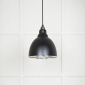 49511EB From The Anvil Hammered Nickel Brindley Pendant in Elan Black Hammered Nickel