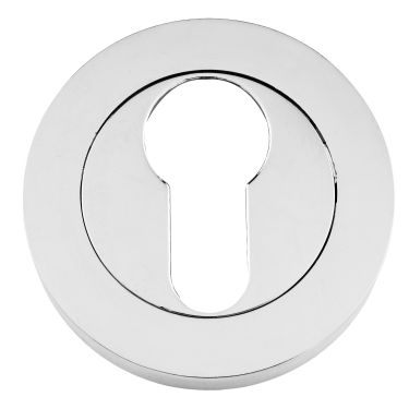 Click Here To Enlarge This Photo Of Eclipse 62163 Polished Chrome Euro Profile Escutcheon &lpar;Freestyle Range&rpar;