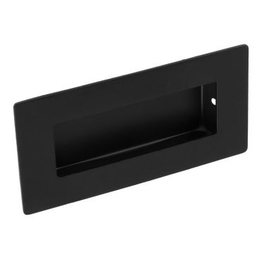 Click Here To Enlarge This Photo Of FPH1000MB - Carlisle Brass Eurospec Rectangular Flush Pull 100mm x 50mm Matt Black