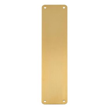 Click Here To Enlarge This Photo Of FPP1350SPVD - Carlisle Brass Eurospec Finger Plate 350 x 75mm &lpar;Plain&rpar; Satin Brass PVD