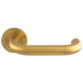 SWL1190SPVD - Carlisle Brass Eurospec 'Nera' Safety Lever on Round Rose &lpar;G304&rpar; Satin Brass PVD