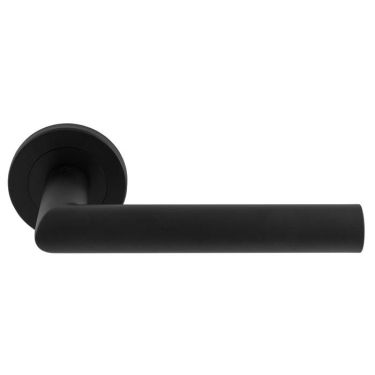 Click Here To Enlarge This Photo Of SWL1192MB - Carlisle Brass Eurospec 'Treviri' Designer Lever on Round Rose &lpar;G304&rpar; Matt Black