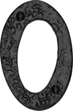 Click Here To Enlarge This Photo Of TC355 0 M&period;Marcus The Tudor Collection Numeral 0 - 4" Black Iron