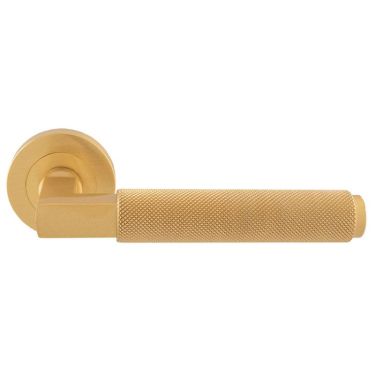 Click Here To Enlarge This Photo Of EUL060SB - Carlisle Brass 'Terazzo' Lever On Round Rose - Satin Brass