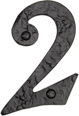 Click Here To Enlarge This Photo Of TC355 2 M&period;Marcus The Tudor Collection Numeral 2 - 4" Black Iron