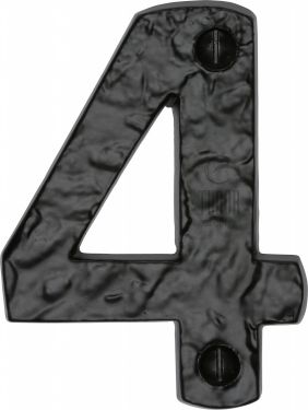 Click Here To Enlarge This Photo Of TC356 4 M&period;Marcus The Tudor Collection Numeral 4 - 3" Black Iron