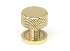 46816 From the Anvil Polished Brass Brompton Cabinet Knob - 25mm &lpar;Plain&rpar;