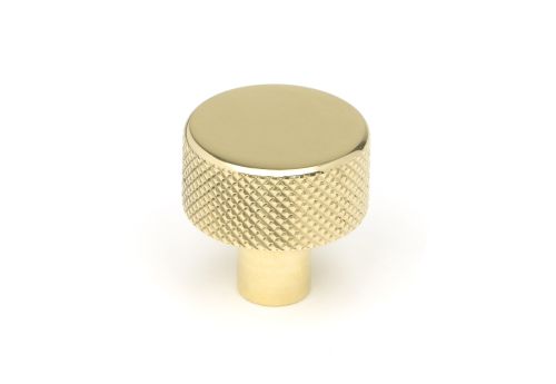Click Here To Enlarge This Photo Of 46820 From the Anvil Polished Brass Brompton Cabinet Knob - 25mm &lpar;No rose&rpar;