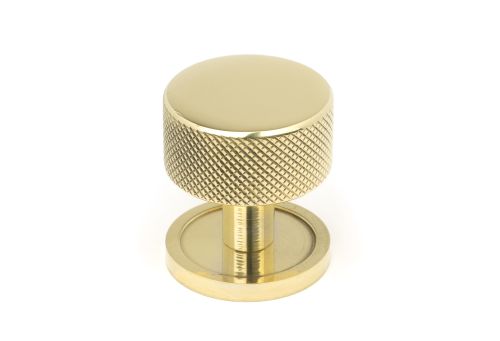 Click Here To Enlarge This Photo Of 46828 From the Anvil Polished Brass Brompton Cabinet Knob - 32mm &lpar;Plain&rpar;