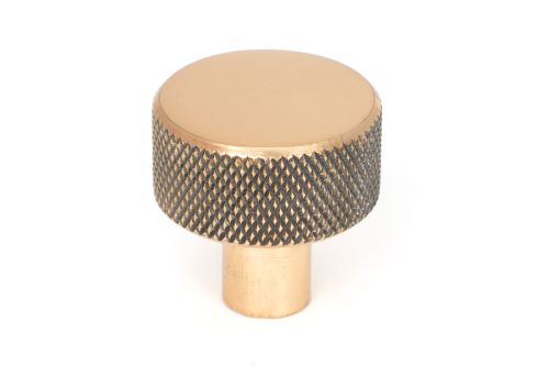 Click Here To Enlarge This Photo Of 46831 From the Anvil Polished Bronze Brompton Cabinet Knob - 25mm &lpar;No rose&rpar;